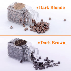 Duufin brown beads pack complements brunette shades for natural results.