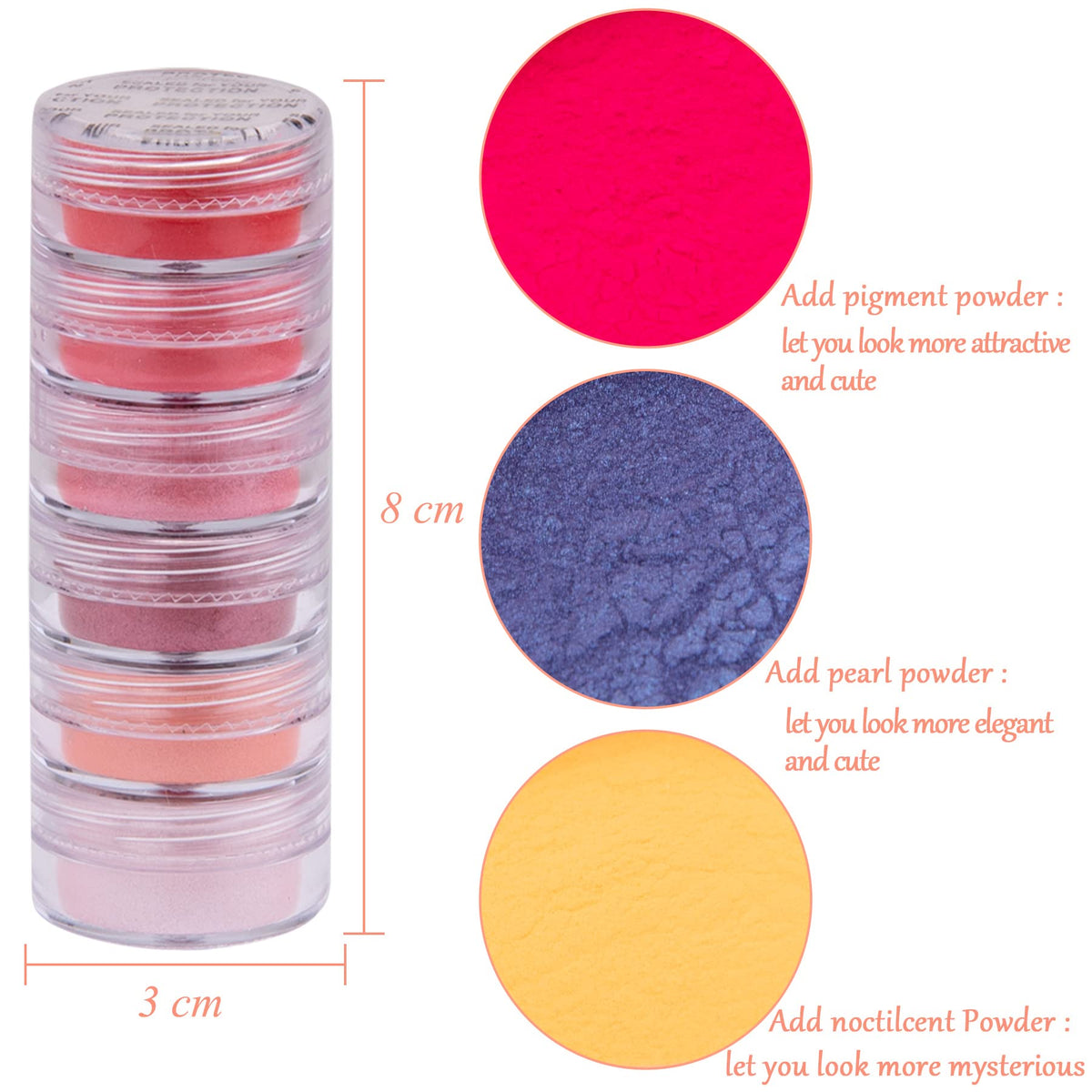 Duufin fluorescent nail powder tubes close-up showing glow-ready pigments.