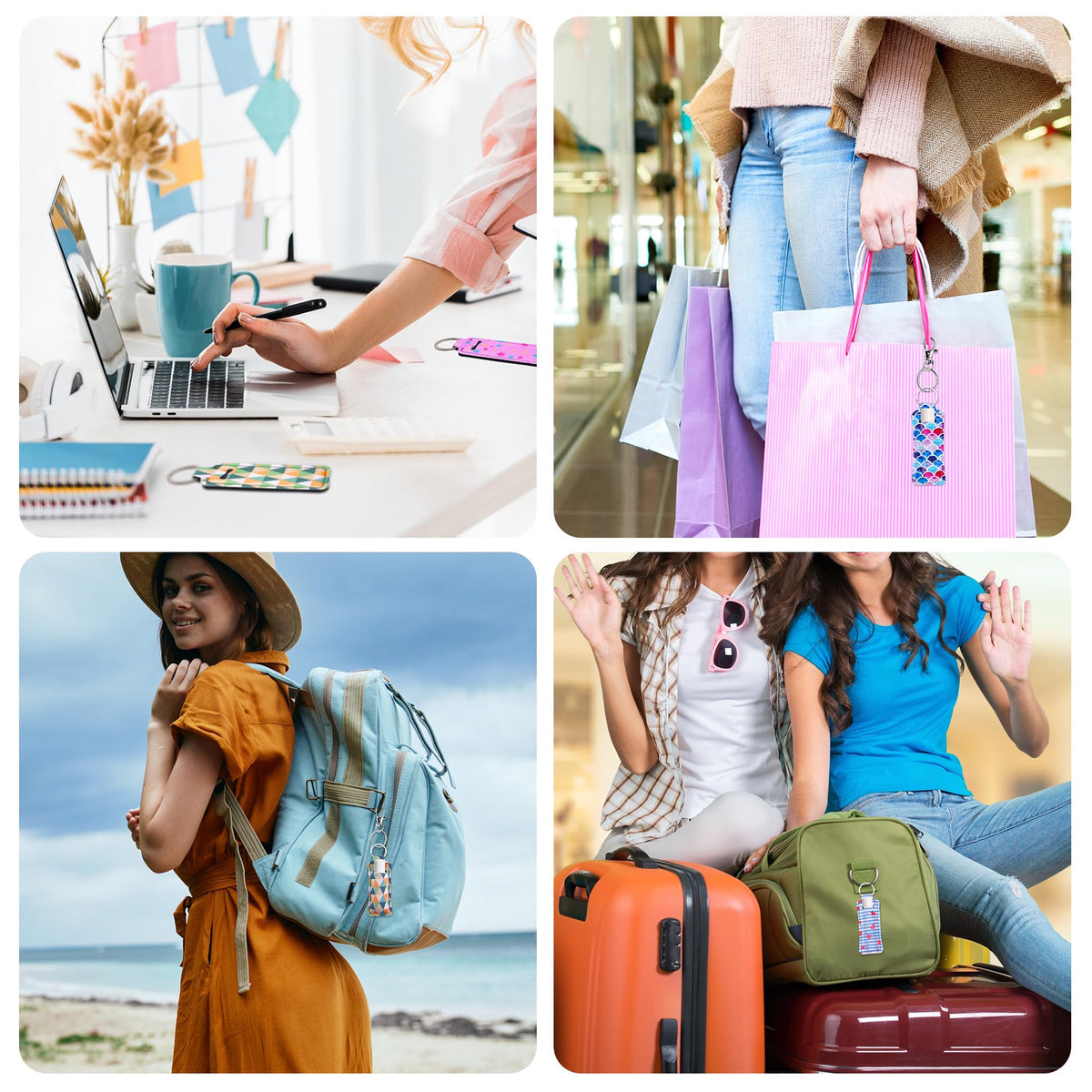 Duufin clip cords secure lip balms to bags and gym gear.