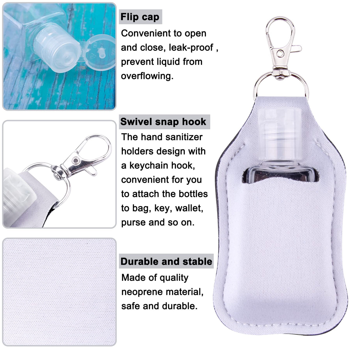 Duufin leak-proof flip cap design protects contents during transit.