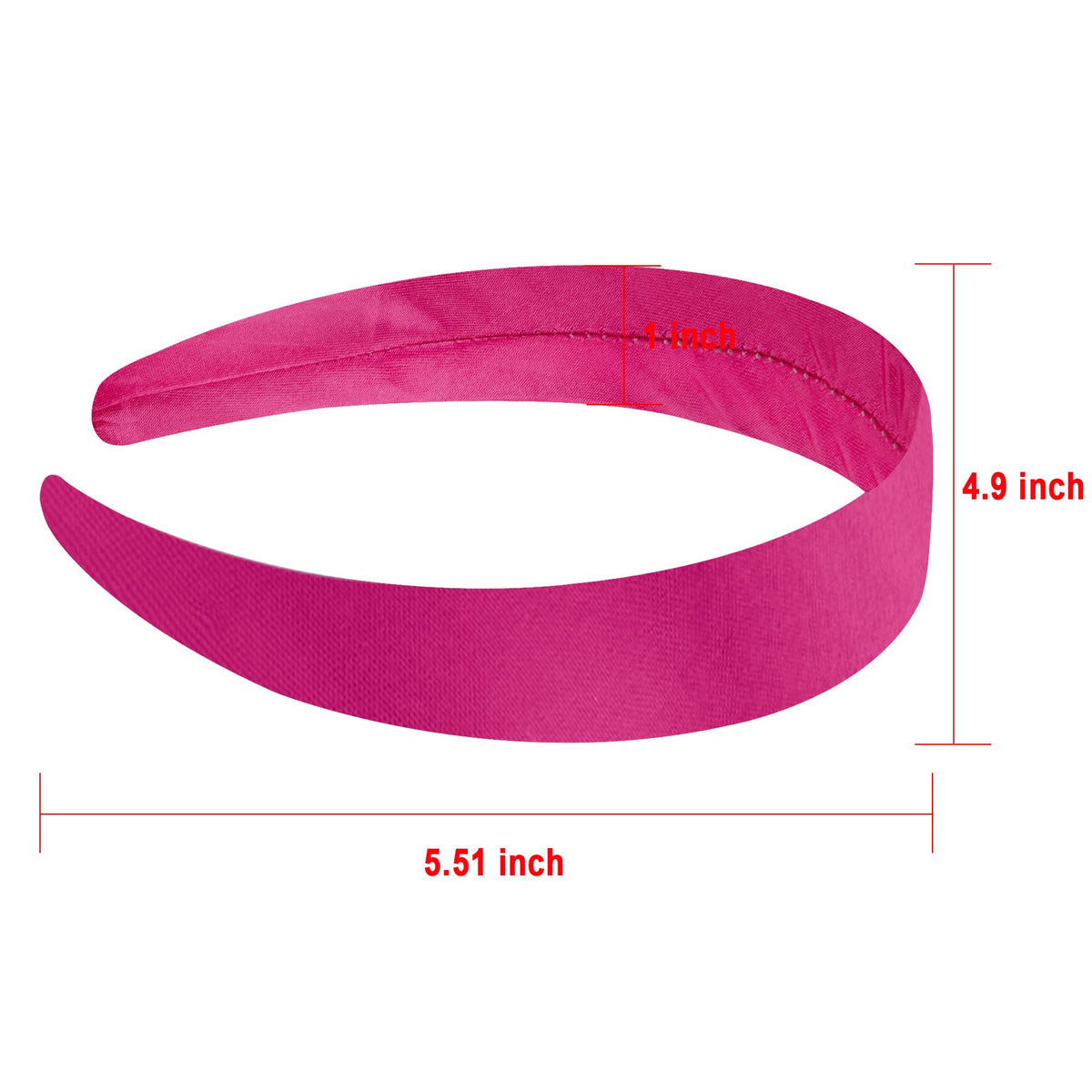 Duufin 1 inch satin headband provides soft comfort and secure fit