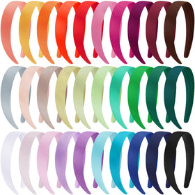 Duufin satin headband in vibrant color assortment for versatile outfits