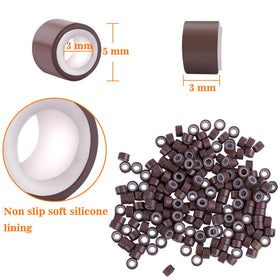Duufin silicone-lined micro rings protect natural hair during attachment.