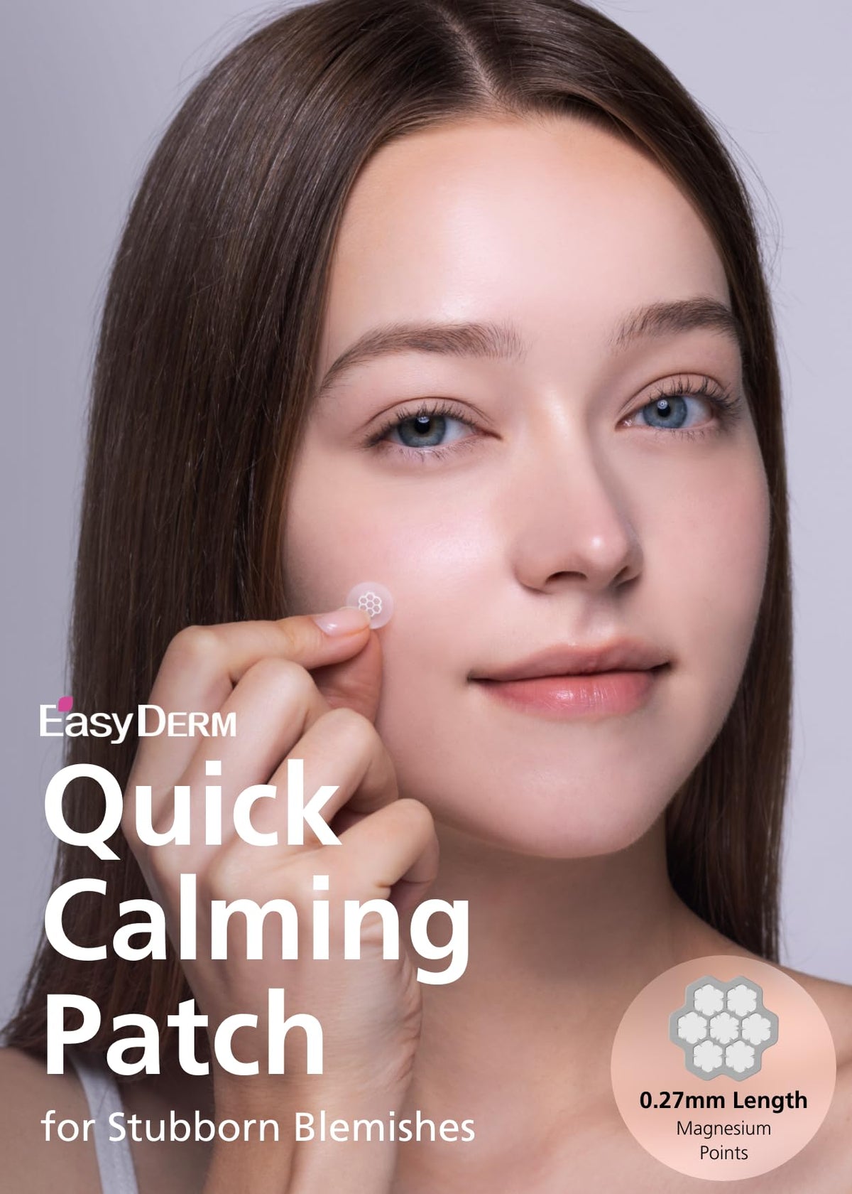 DWEasyDerm Quick Calming Patches 30-unit bulk pack shown for ongoing acne care.