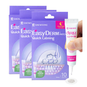 DWEasyDerm Quick Calming Patches bulk pack front view for extended use.