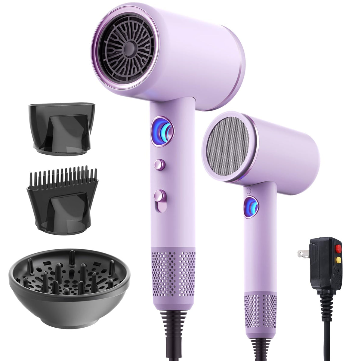 Dxliwky fast-drying ionic hair dryer front view for quick home drying and smooth results.