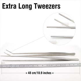 DXOBAY SUS304 stainless steel tweezers resist rust in saltwater environments