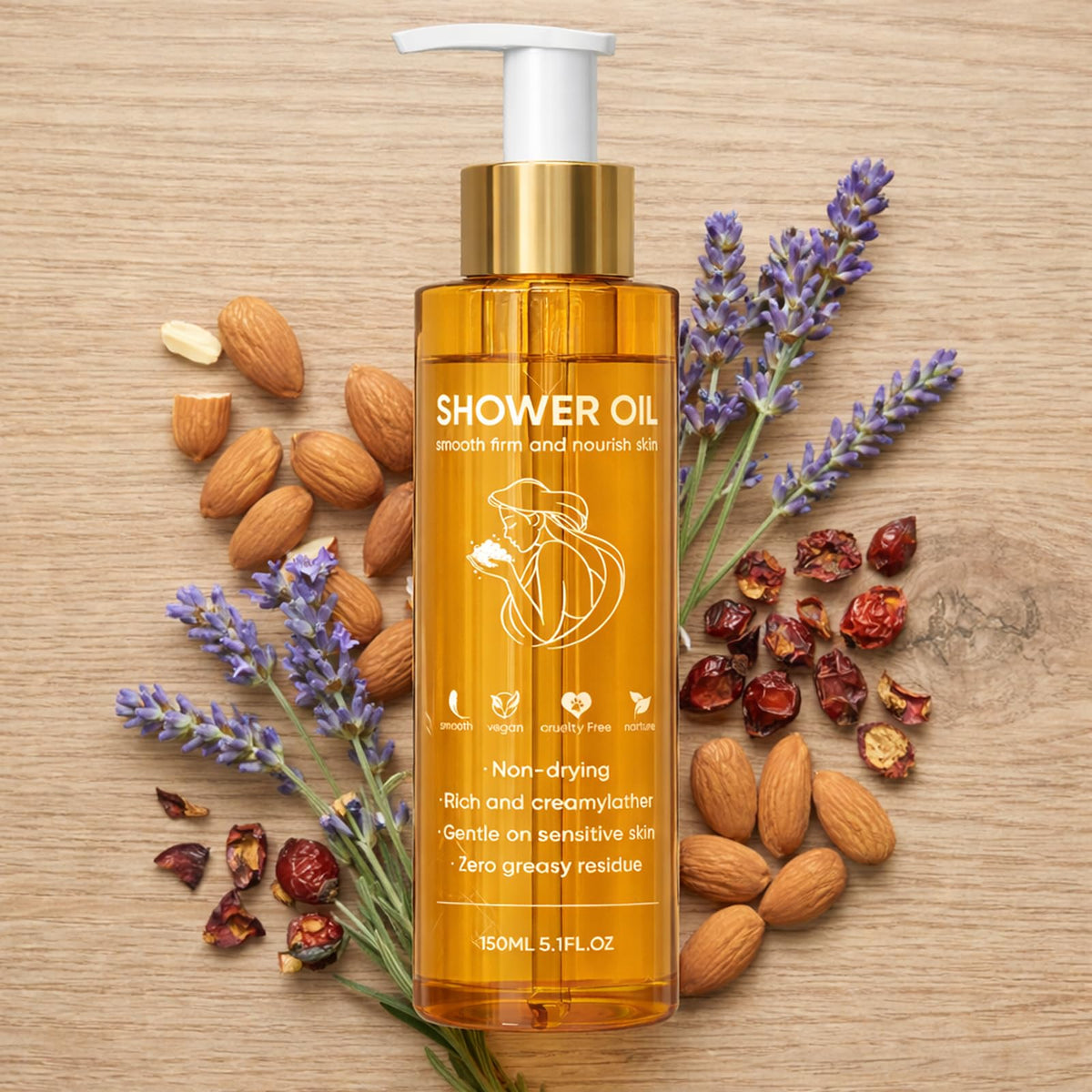 DXWXH Shower Oil lavender notes provide a calming touch during daily routines.