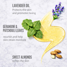 DXWXH Shower Oil texture emulsifies with water for a silky, moisturizing bath experience.