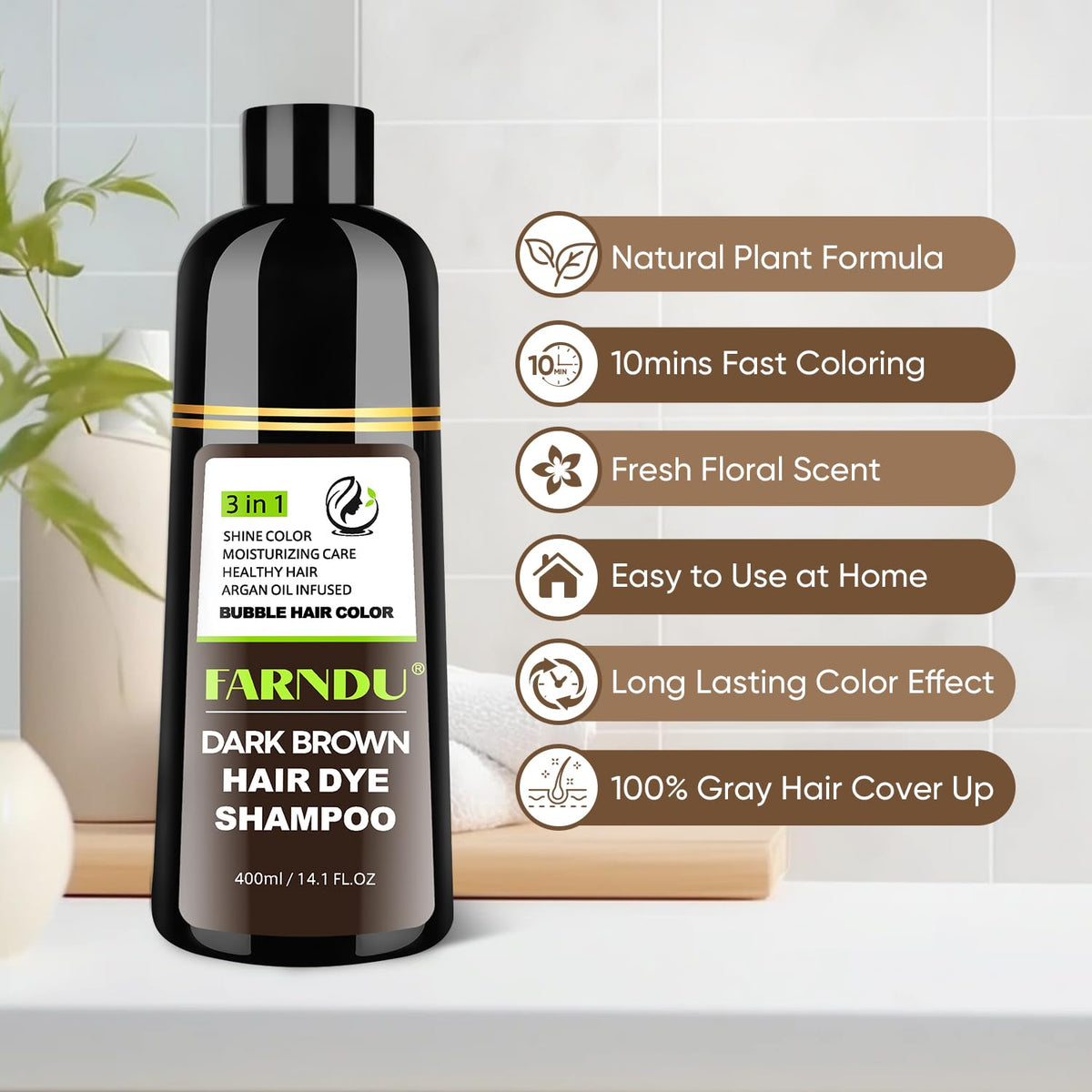 DYEING 221 BC FARNDU ten uses value and color per bottle