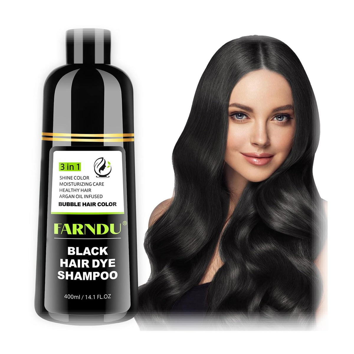 DYEING 221 BC Farndu bottle application demonstrates simple 3-in-1 color and cleanse.