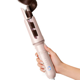 DYHOO automatic curling iron with a 1.25-inch rotating barrel for loose waves