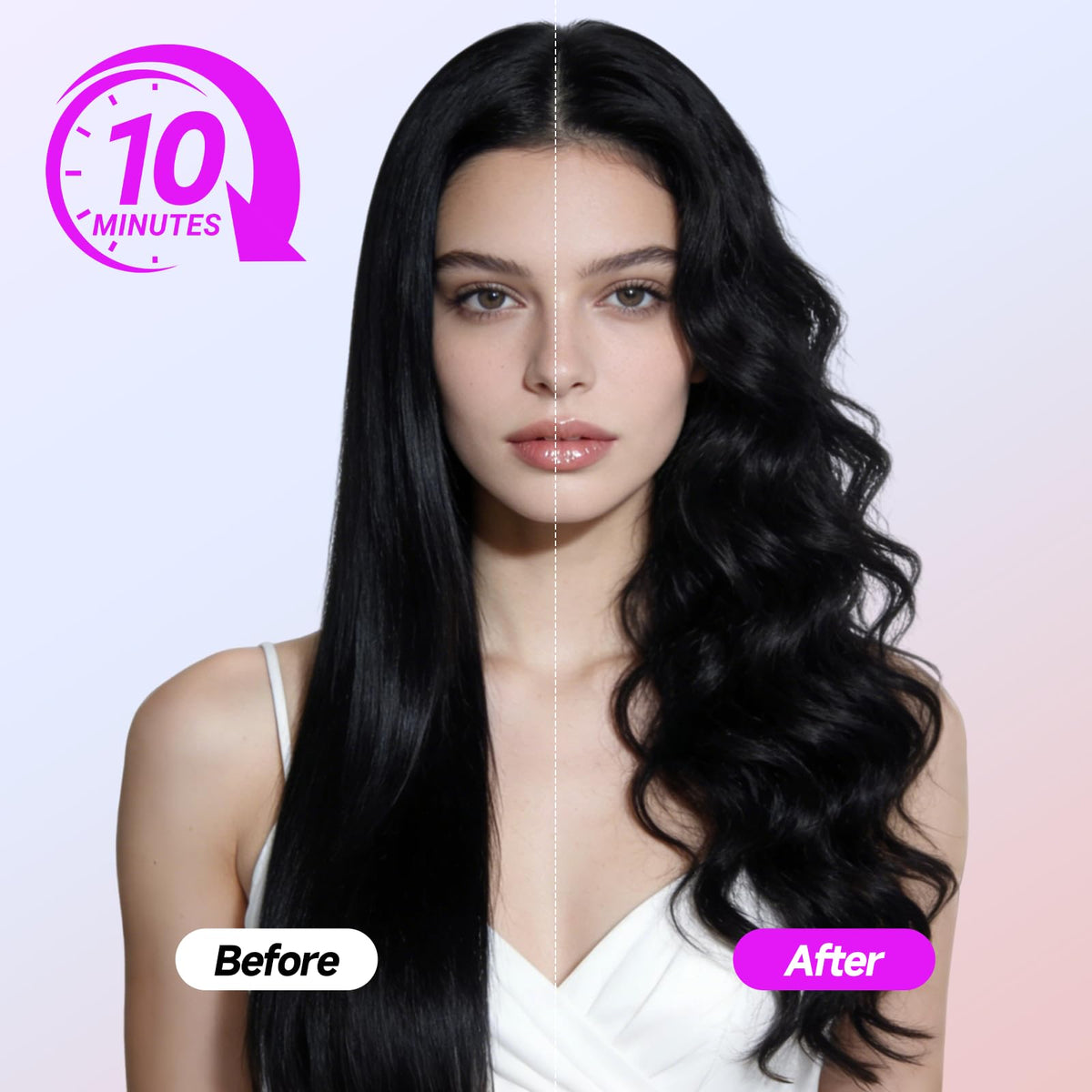 DYHOO curling iron with 4 heat settings for customizable styling