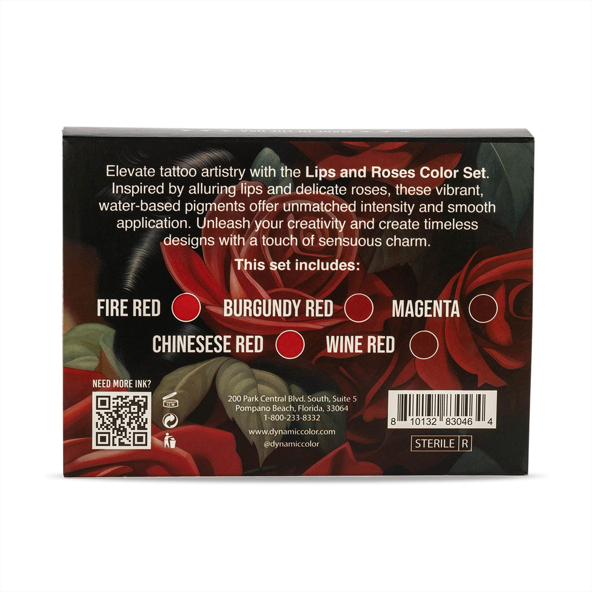 Dynamic Color Co Burgundy Red bottle delivers deep, smooth blends.
