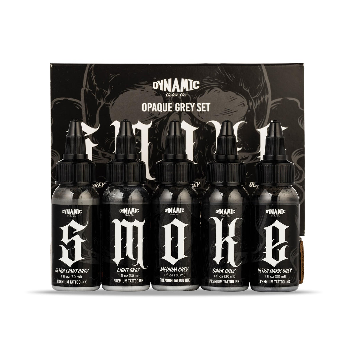 Dynamic Color Co grey ink set dark shade for bold outlines