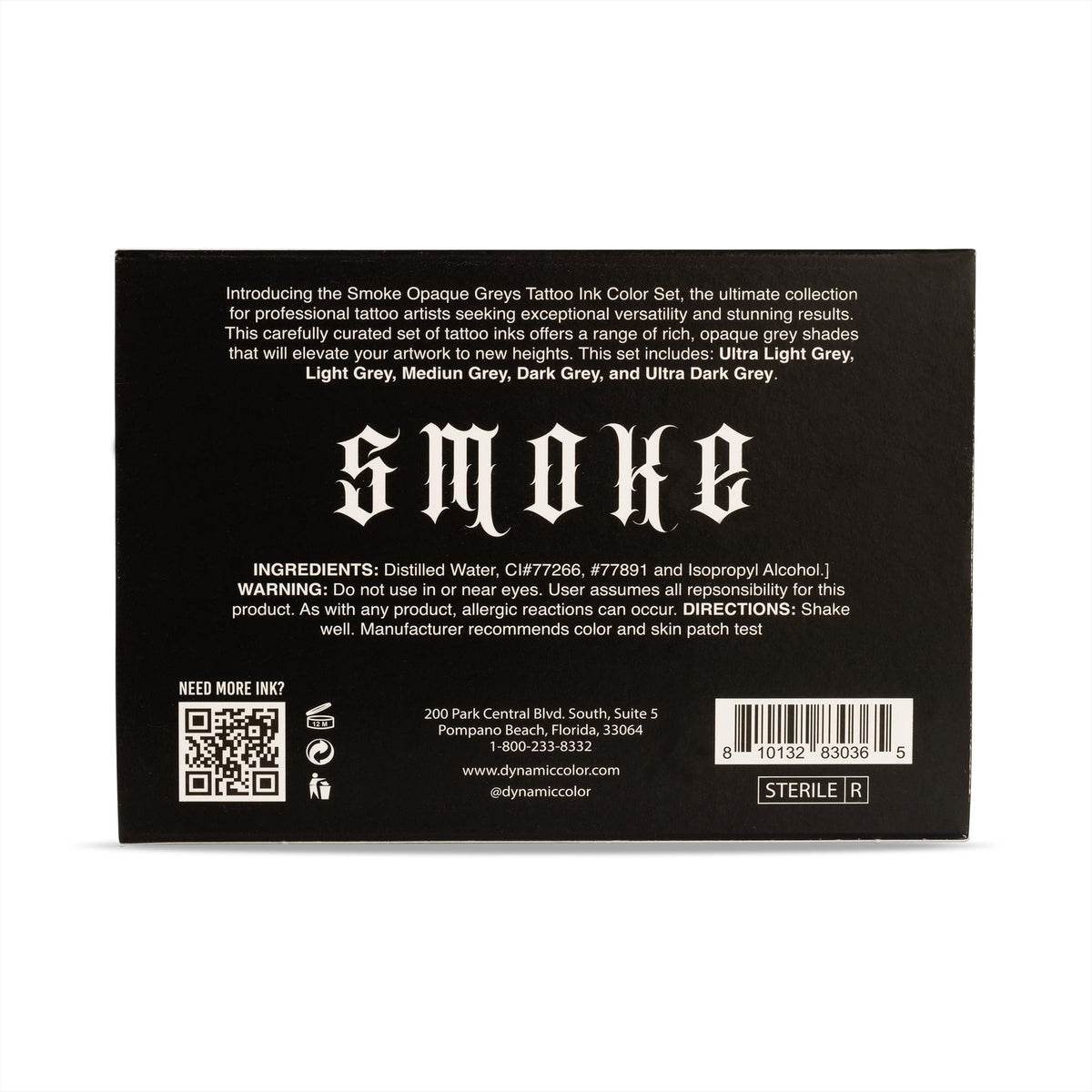 Dynamic Color Co grey ink set light shade for smooth transitions