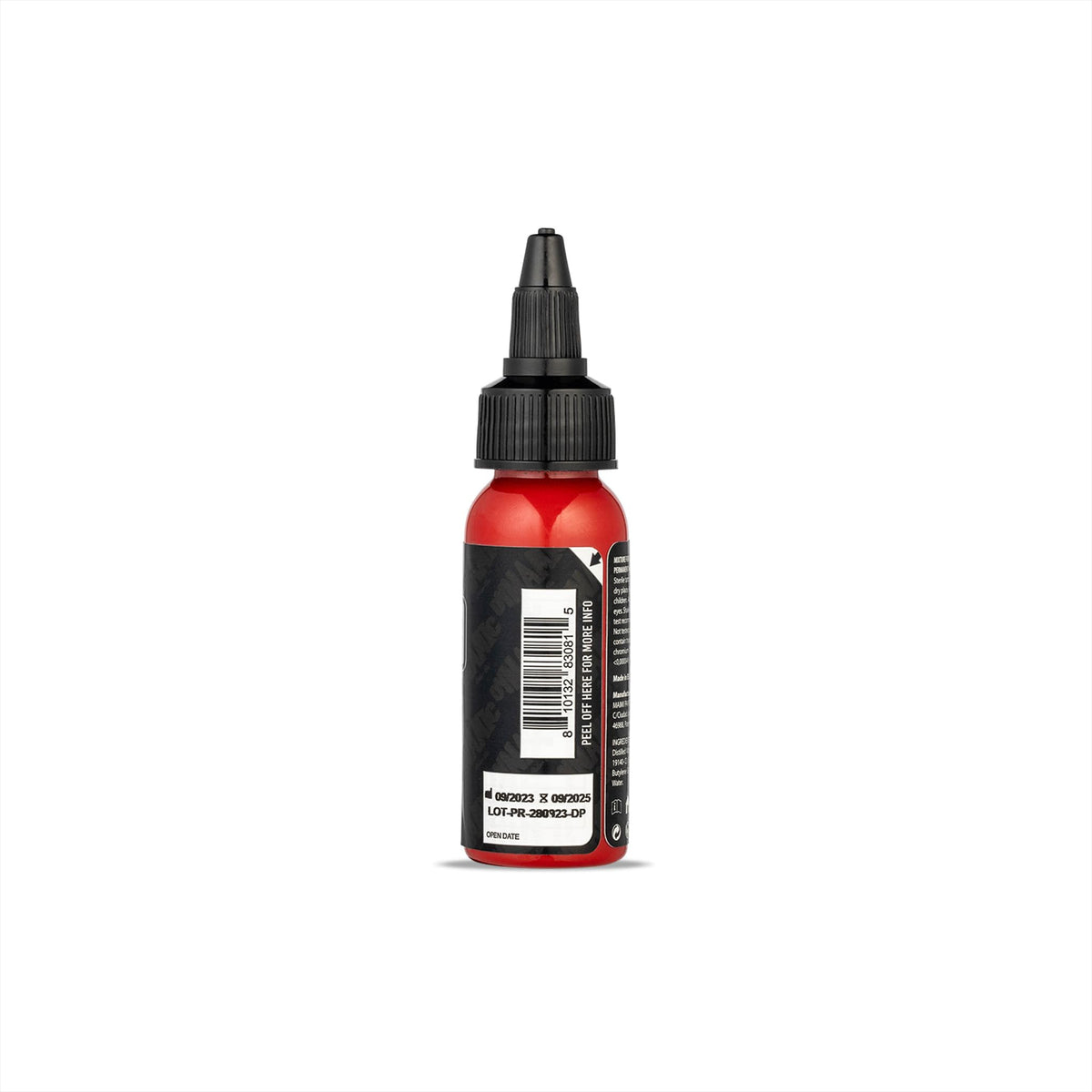 Dynamic Color Co Platinum Red ink swatches showcase consistent shade and smooth coverage.