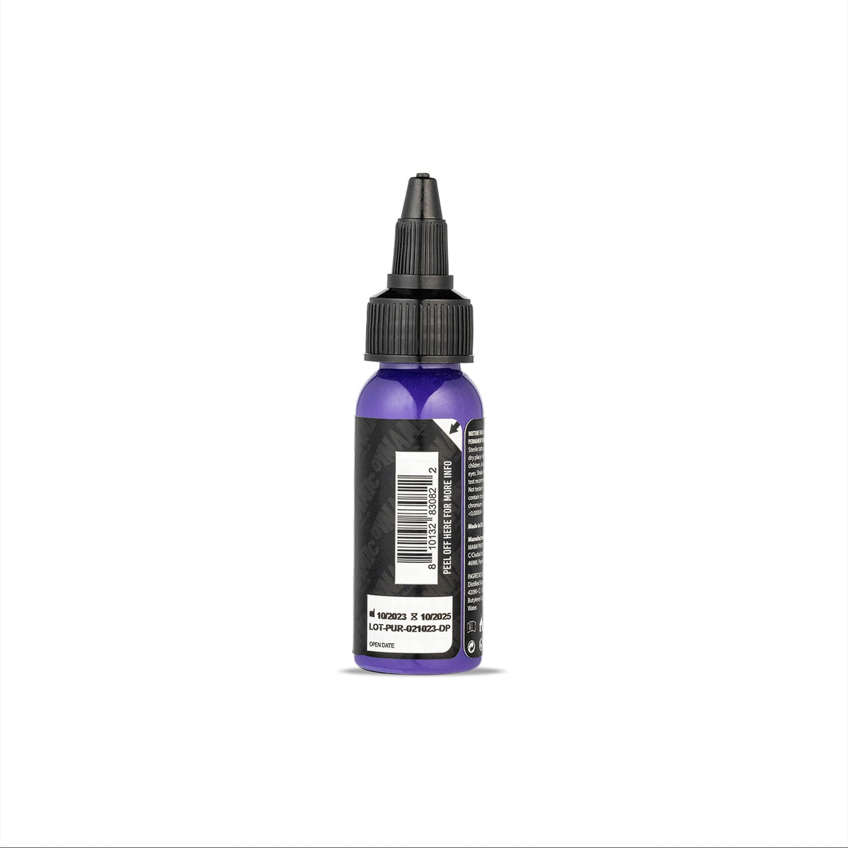 Dynamic Color Co Platinum Purple label highlights premium quality and REACH compliance