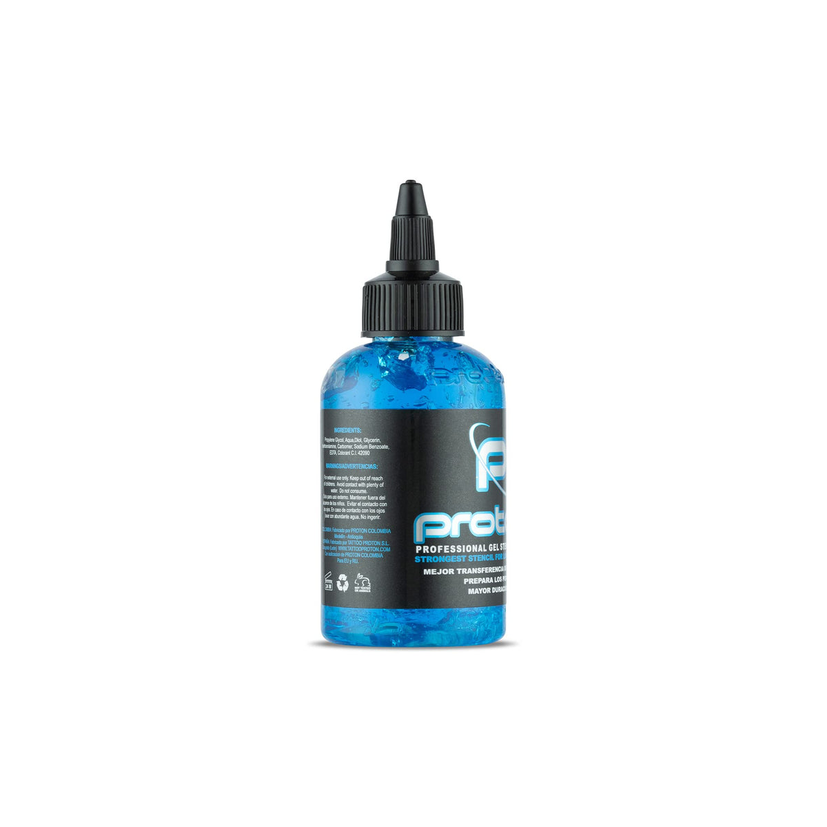 Dynamic Color Co Proton Stencil Primer demonstrates strong stencil adhesion on skin.
