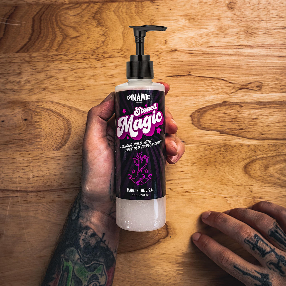 Dynamic Color Co Stencil Magic fast drying promotes quick sessions and less downtime