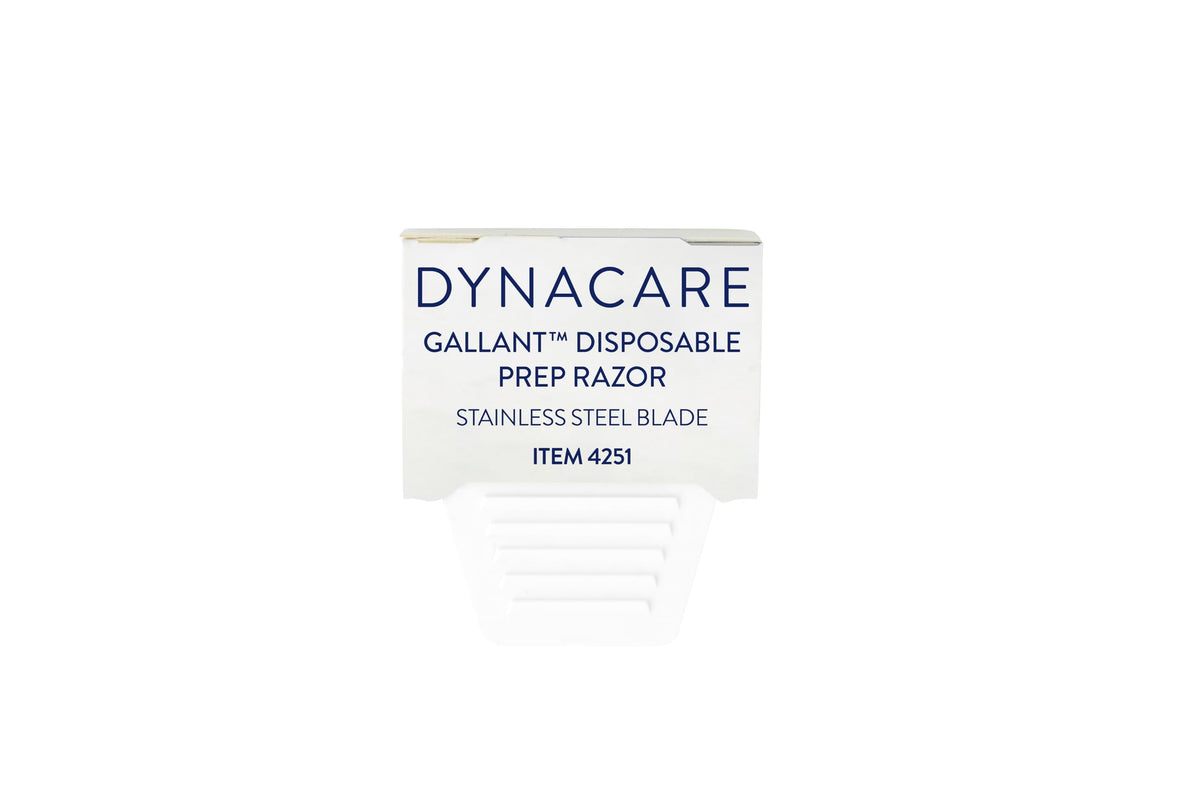 Dynarex Gallant prep razor ready for tattoo or medical shaving prep.
