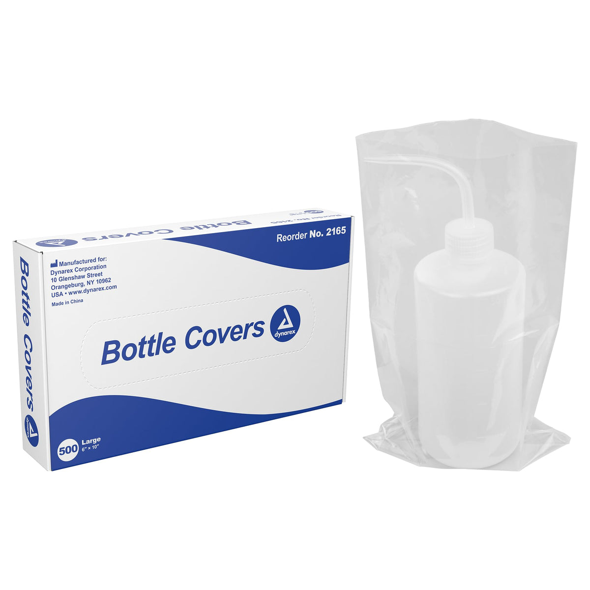 Dynarex wash bottle bags create a sanitary barrier for tattoo bottles, helping keep workspaces clean.