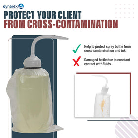 Dynarex wash bottle bags sterile and latex-free for safe professional use.