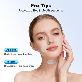 DynastyEra Bio Collagen Mask worn on face for refreshed look.