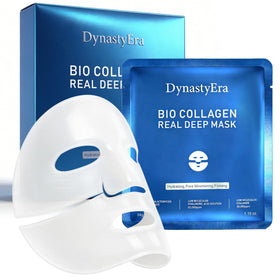 DynastyEra Bio Collagen Mask Pack outer packaging signals premium hydration benefits.