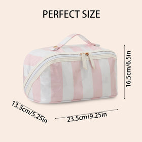 DYSHAYEN Stripe waterproof material keeps contents safe in bathrooms and bags.