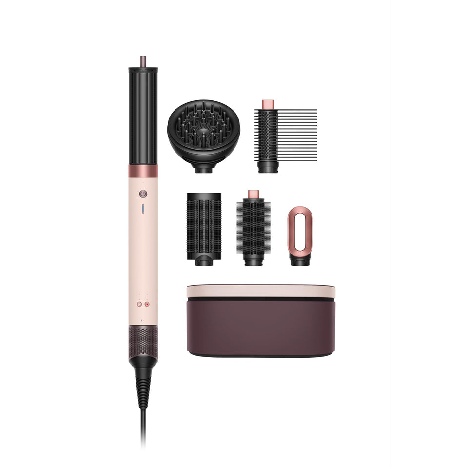 Dyson Airwrap Co-anda2x in ceramic pink and rose gold for powerful all-in-one styling.