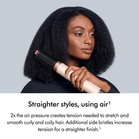 Stronger Coanda airflow helps define curls with easier wrapping around the barrel.