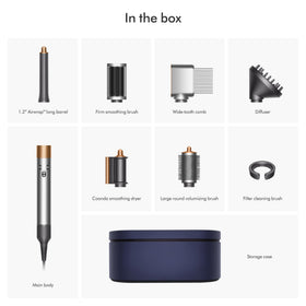 Dyson Airwrap Complete Long Diffuse coanda styling attracts and wraps hair with air.