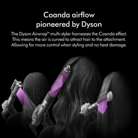 Dyson Airwrap Complete Long Diffuse large round volumizing brush adds lift and bounce.