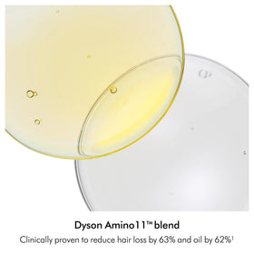 Barley-extract root-strength from Dyson Amino supports hair at the root.