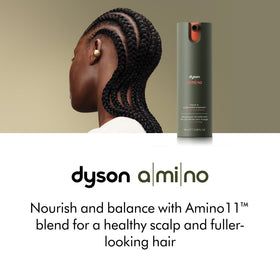 Dyson Amino leave-in bubble foam texture enabling lightweight daily application.