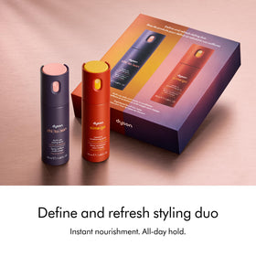 Dyson Chitosan multi-use styling spray bottle provides lasting hold.