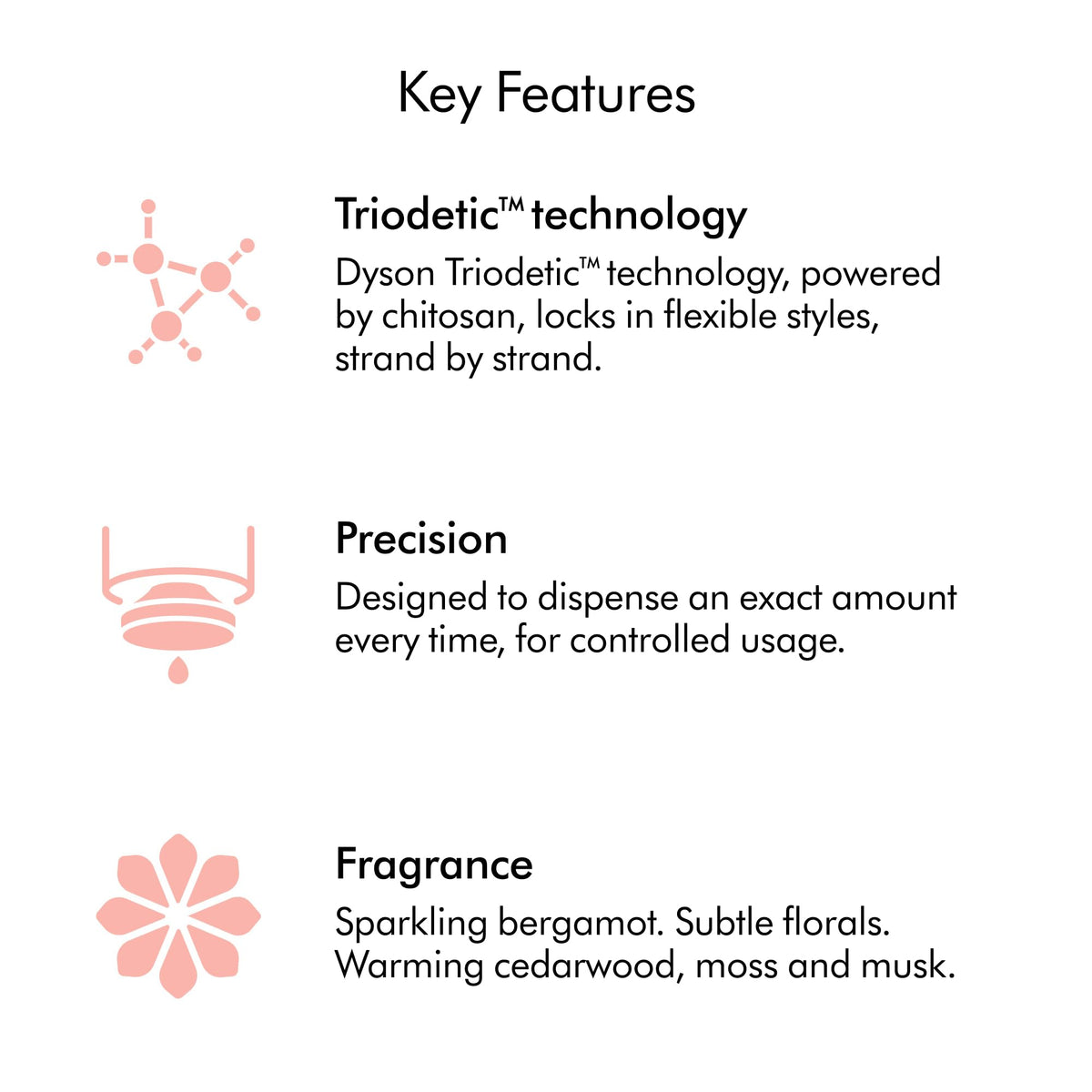 Soft glow and healthy feel after applying Dyson Chitosan Post-style Serum
