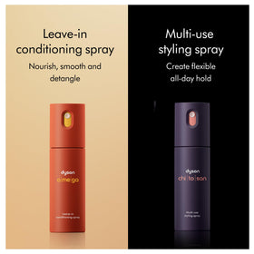 Dyson Define & Refresh styling duo pack box highlights premium hair care set.