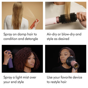 Humidity protection and smooth shine from Dyson Duo for all hair types.