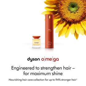 Dyson Omega travel-size bottle for on-the-go nourishment