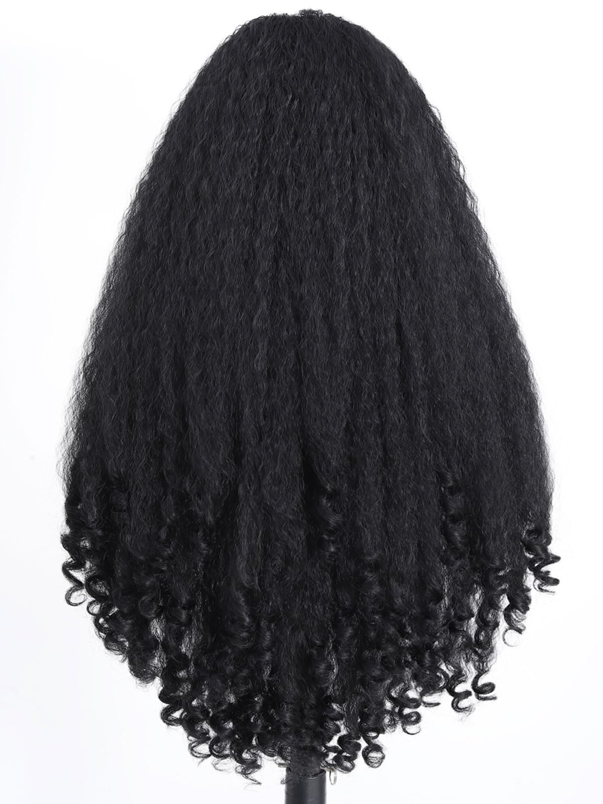 DZfirst curly wig end features bouncy curls for a glamorous touch.