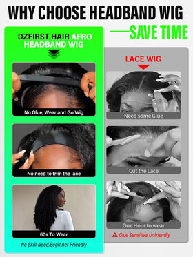 DZfirst kinky straight synthetic hair offers safe heat styling up to 350°F.