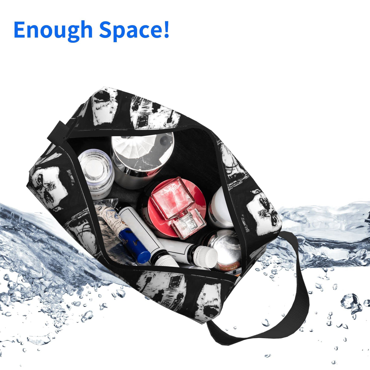 DZGlobal clear vivid horror pattern stands out in any bag.