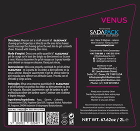 E Elegance Venus smooth shave with non-irritating formula for sensitive skin.