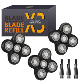 E-Hunter Freedom Grooming 5-blade bald head blades for precise shaving.