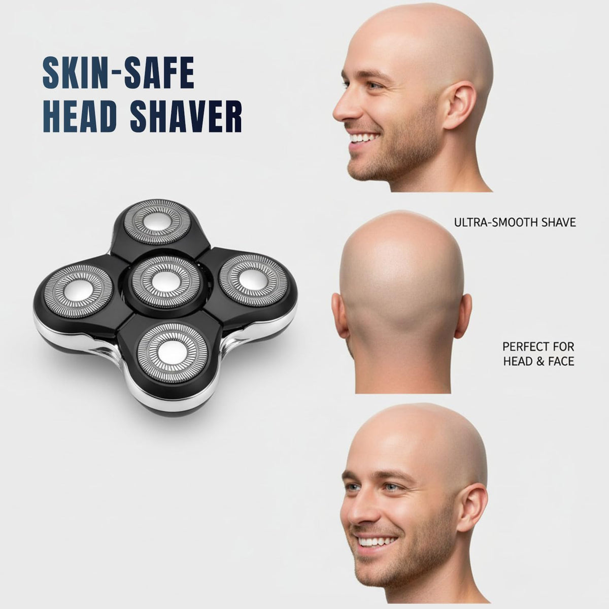 Five dual-track blades offer 66% more cutting surface for faster shaving