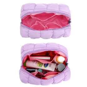 E-Tree cotton-padded fabric detail adds soft, protective texture for cosmetics.