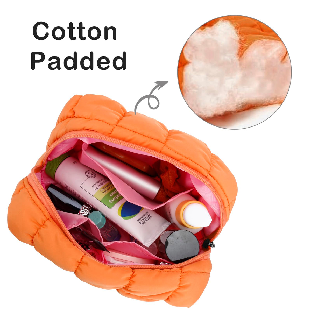 E-Tree compact-size makeup bag fits in purses for organized essentials.