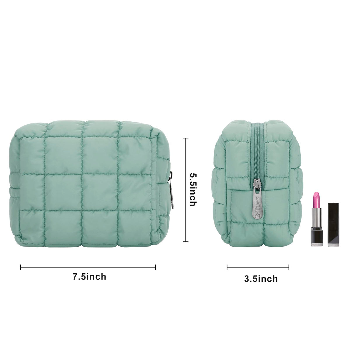 Travel-friendly pouch fits in purses or totes for on-the-go organization.